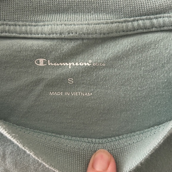 Champion Mint Green Tee with Logo - Picture 2 of 9